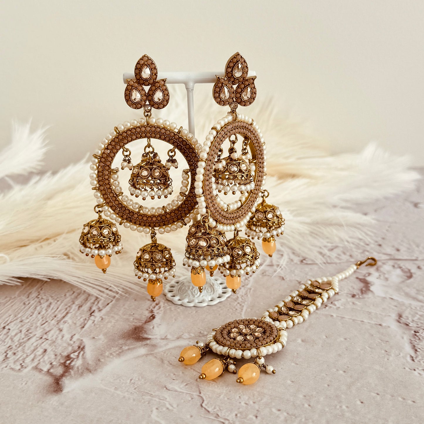 Duaa Earrings (Peach)