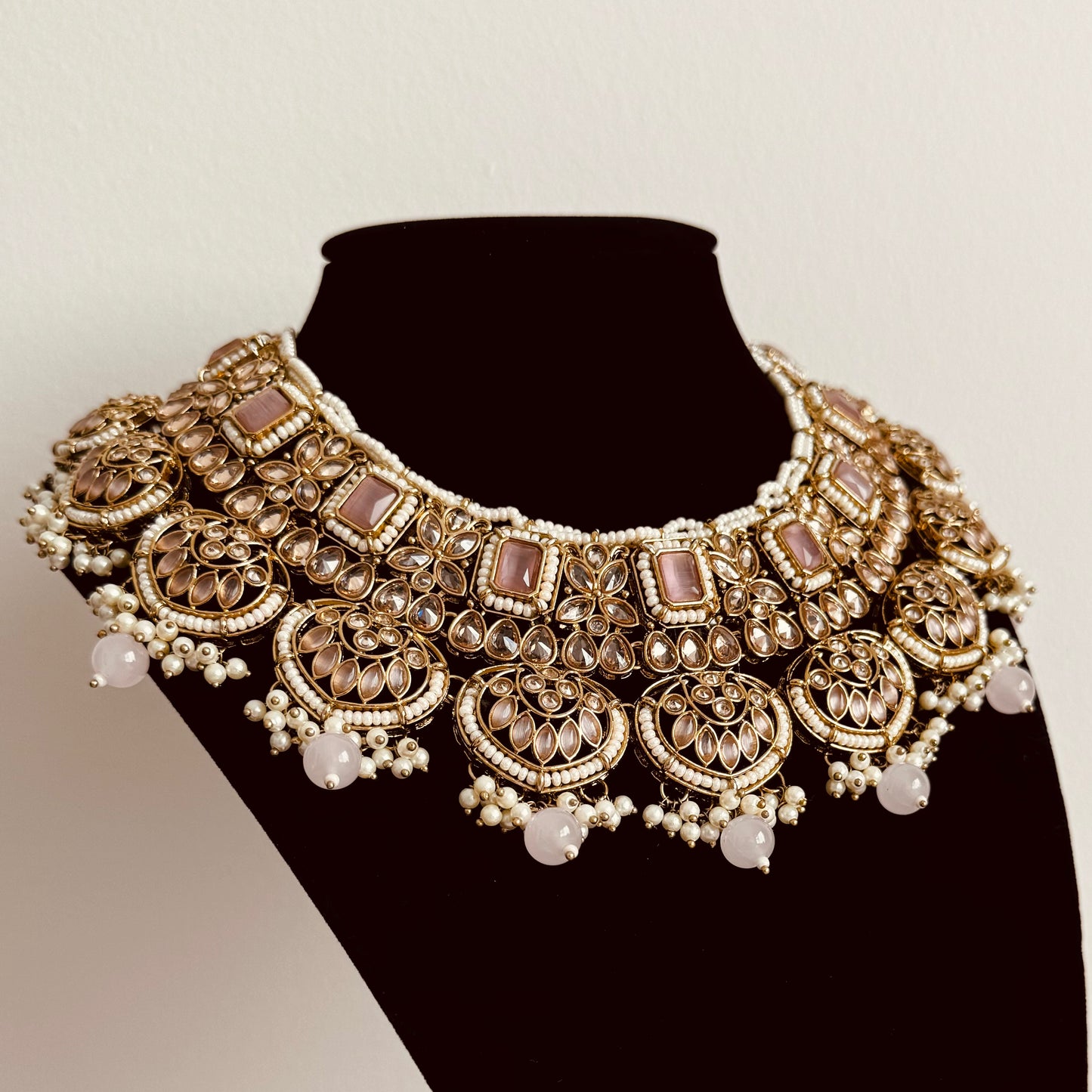 Riva Necklace Set (Pink)