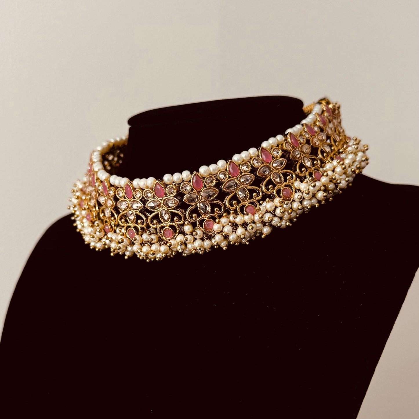 Sana Necklace Set (Pink)