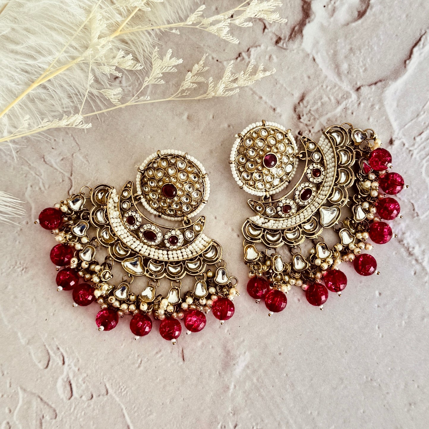 Hema Earrings (Red)