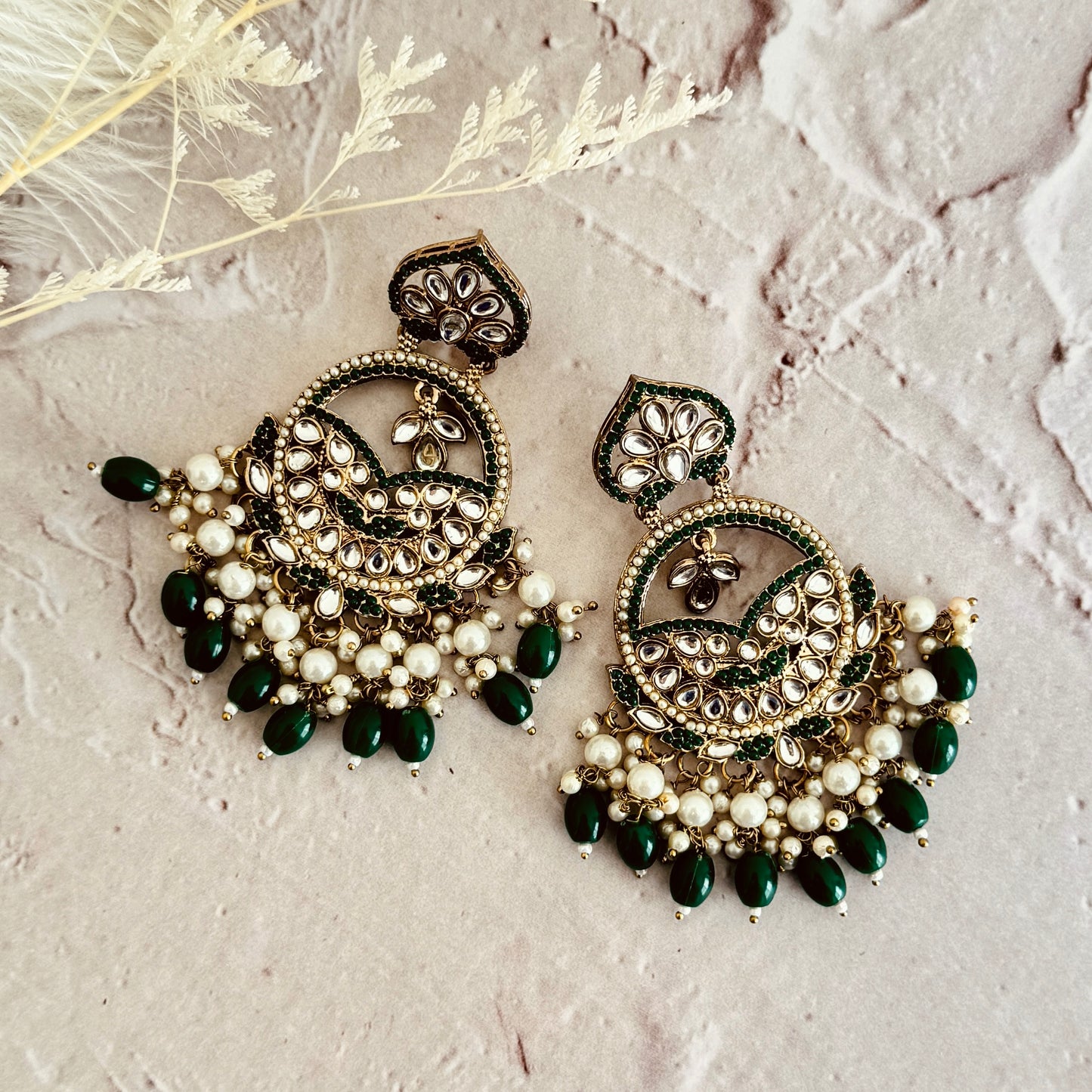 Jiya Earrings (Green)