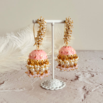 Megha Earrings (Pink)