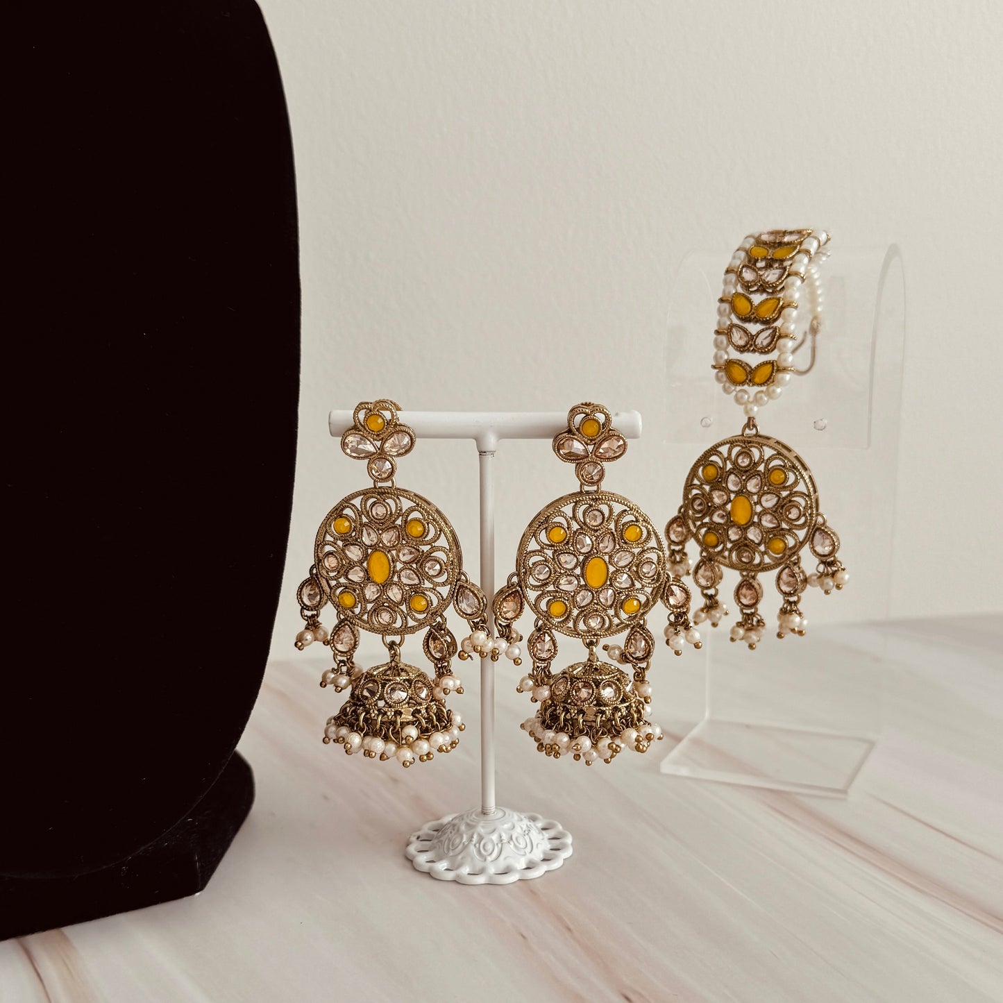 Sana Necklace Set (Yellow)